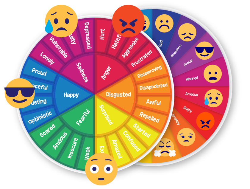 blank emotion wheel