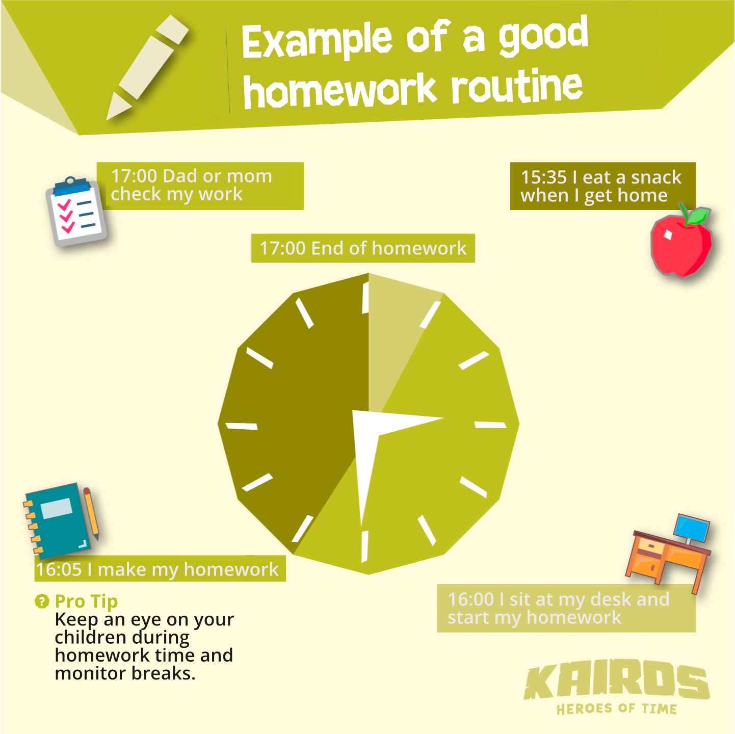 example of a good homework routine
