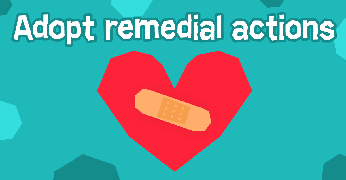 adopt remedial actions